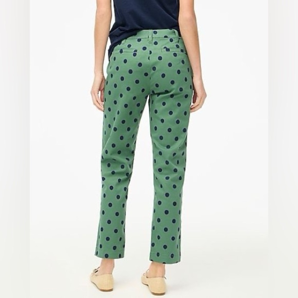 J. Crew Printed High-Rise Girlfriend Chinos - Picture 2 of 10